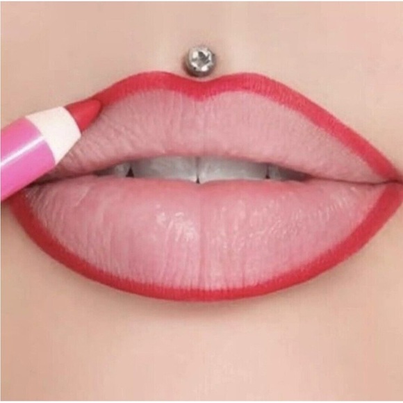 New in Box Cherry Wet Lip Liner Jeffree Star Red Pink Smooth‎ creamy NWT - Picture 1 of 9